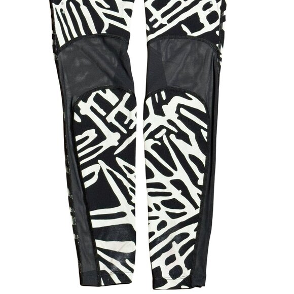 Nike Epic Lux Palm Print White/Black Leggings Dri-FIT Zone Sculpting Pants Sz S - Picture 3 of 13
